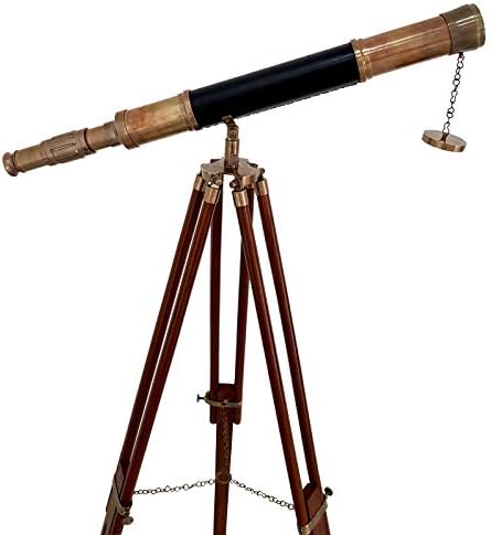 Vintage Sailor Boat Telescope Wooden Stand