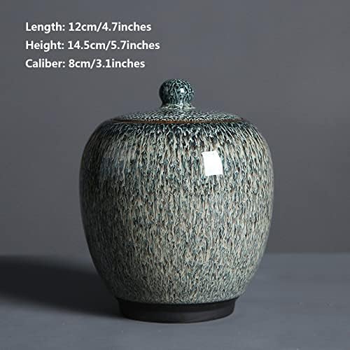 Ceramic Small Urn for Human Ashes Gray