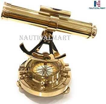 NauticalMart Brass Telescope Compass Decorative Accent