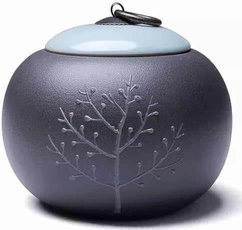 Handcrafted Ceramic Cremation Urn - Mini Keepsake for Human and Pet Ashes