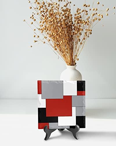Abstract Wooden Stand Plaque Desk Decor