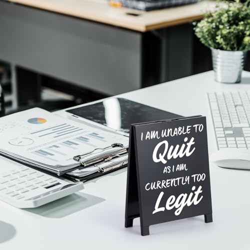Funny Desk Sign with Charming Quote