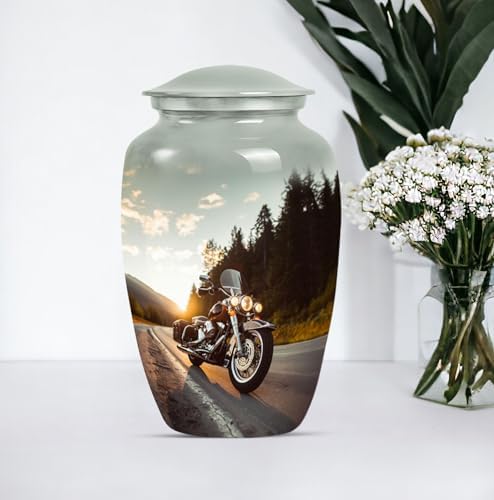 Elegant Riding in Sunlight Decorative Urn 10-Inch
