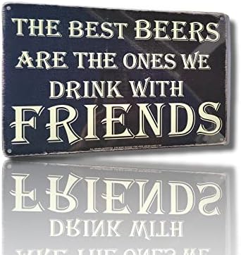 AMERICAN WIT Best Beers With Friends Bar Sign 8x12 Metal Tin