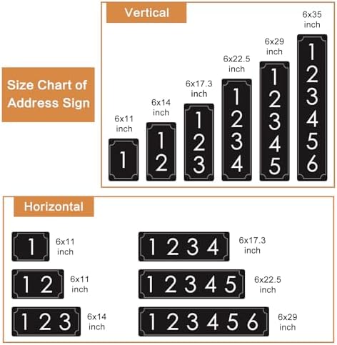 Custom House Number Sign for Outdoor Use