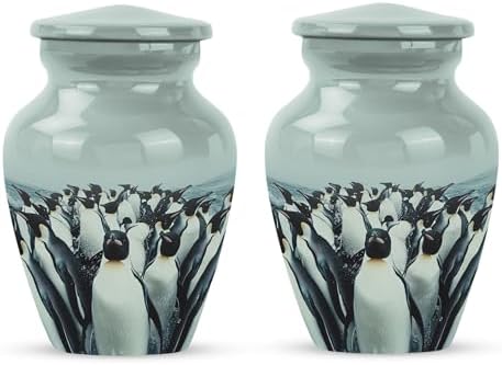 Penguin Ash Urn - Decorative Keepsake Urn Set of 2