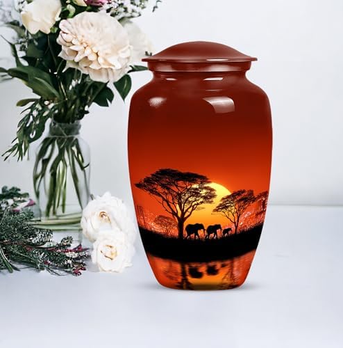 Elephant Memorial Decorative Urn for Human Ashes