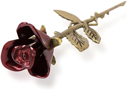 Rose Stem Bronze Memorial Urn for Ashes - Extra Small 1 Cubic Inch Capacity