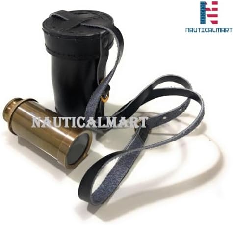 Marine Brass Telescope 6 Antique Finish with Leather Case