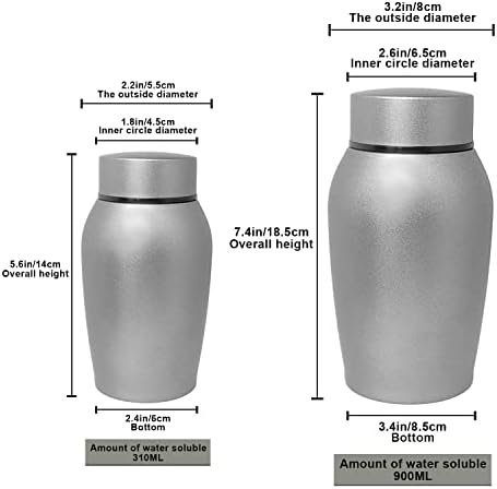 Custom Personalized Pet Urn for Dog and Cat Ashes - Stainless Steel Memorial Urns