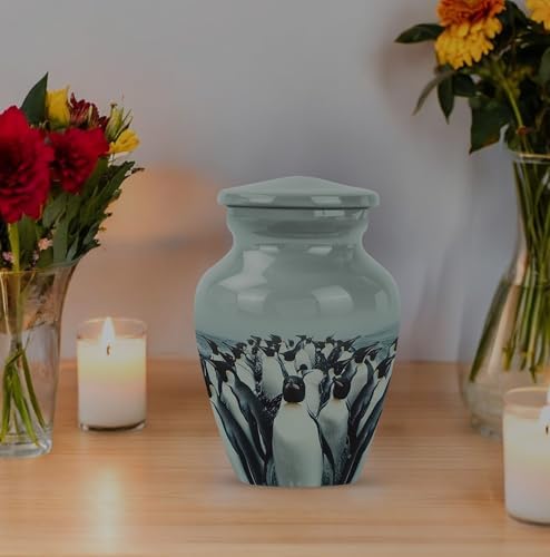 Penguin Ash Urn - Decorative Keepsake Urn Set of 2