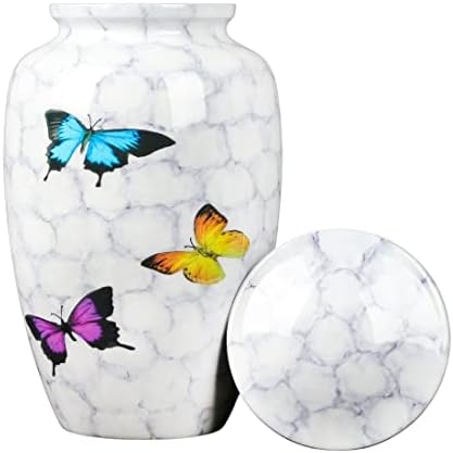 Butterfly Decorative Urn with Lid for Human and Pet Ashes