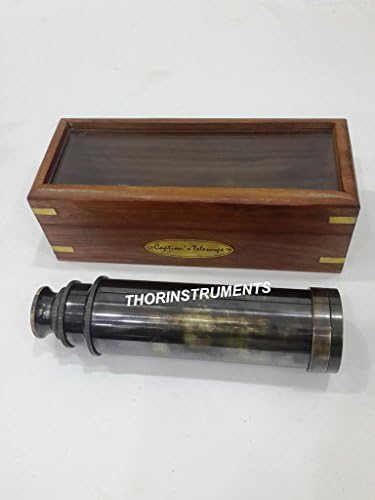 Vintage 14 Inch Telescope With Wooden Box