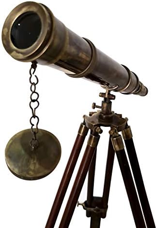 Nautical Antique Brass Spyglass for Home Office Decor
