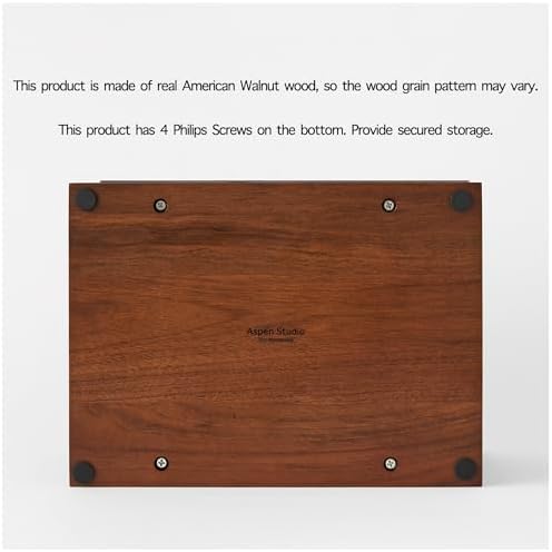 Aspen Studio Walnut Wooden Urn for Cremation Ashes
