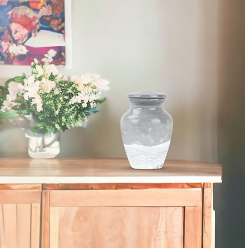 KARYLIZ Mountain Winter Small Urns for Ashes 2pcs