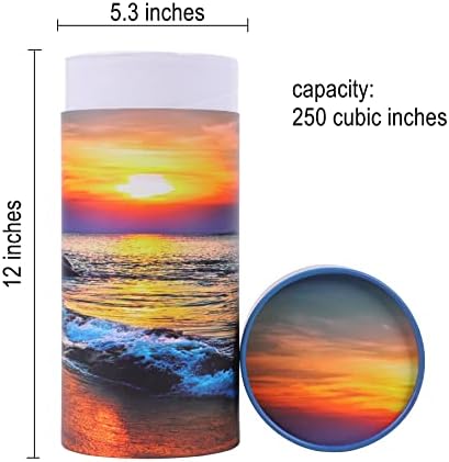 Ocean Sunset Scattering Urn for Adult Ashes Large