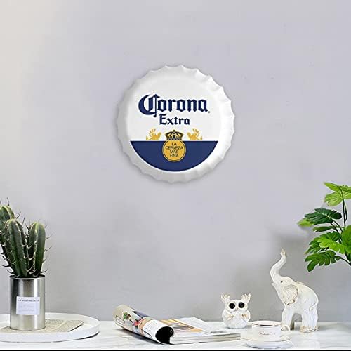 UZIOR Vintage Metal Bottle Cap Wall Art Sign 138 Inch Decorator