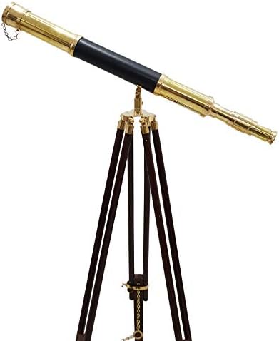 Vintage Griffith Harbor Master Telescope with Adjustable Wooden Tripod