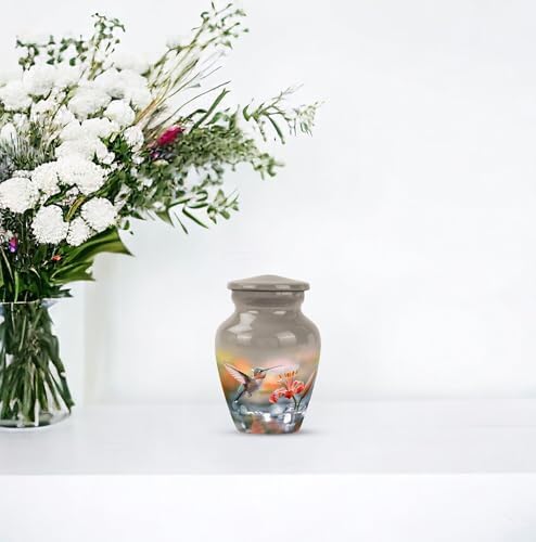 Elegant Hummingbird Urn Set of 4 - 3 Inch Ashes Urn