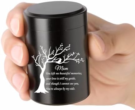 Mini Cremation Urn 275 Inch Aluminum Tree of Life Keepsake