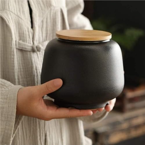 White Ceramic Decorative Urn for Pet Ashes