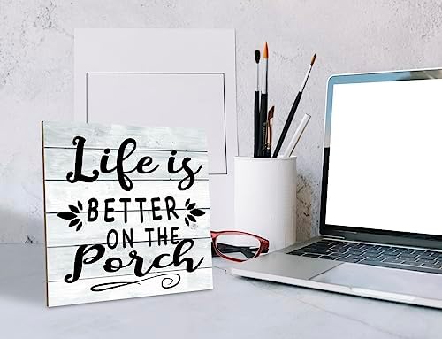 Wooden Porch Sign - Life is Better on the Porch