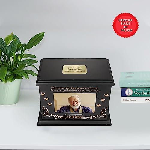 Cremation Urn with Photo Frame for Adult Human Ashes