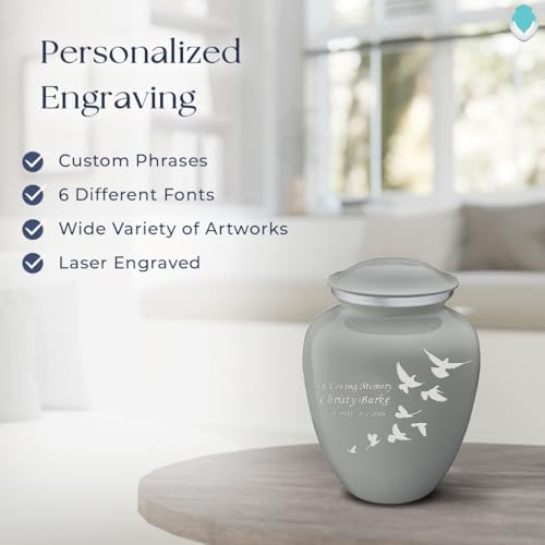 GetUrns Personalized Dove Cremation Urn for Human Ashes 44 lbs