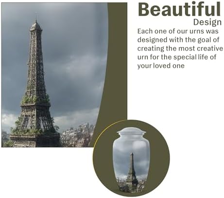 Eiffel Tower Urn Set - 1 Large 2 Small Cremation Urns
