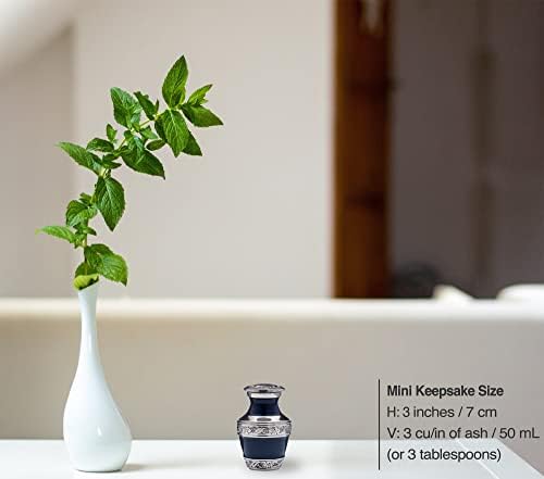 Adera Dreams Small Urns for Human Ashes - Navy Set of 1