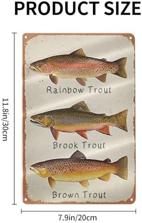 GCOCL Vintage Tin Decor Wall Plaque Retro Metal Sign