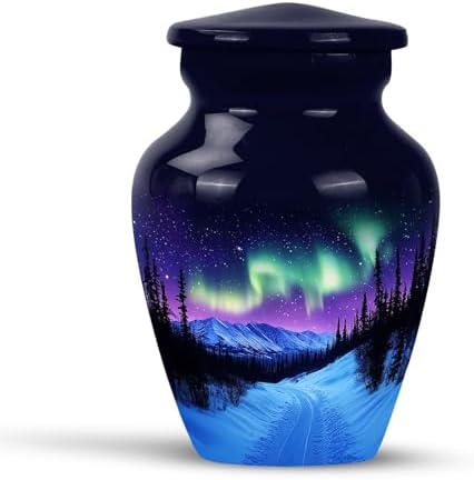 Blue Mountain Mini Urn for Cremation Ashes - 3 Inch Keepsake Urn for Adult Male