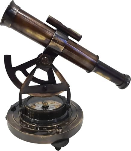 Vintage Nautical Telescope and Compass Set