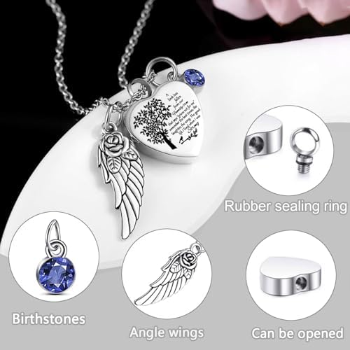 Cremation Urn Necklace Set of 6 - Small Urns for Human and Pet Ashes