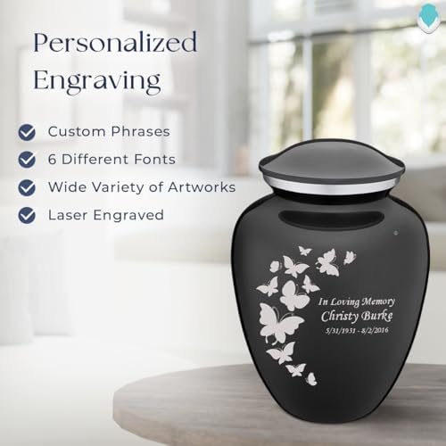 GetUrns Custom Butterfly Cremation Urn 200 lbs