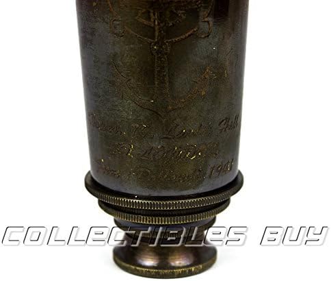 Vintage Decorative Marine Copper Telescope 15x Magnification