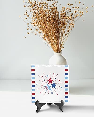 Independence Day Decorative Plaque with Wooden Stand
