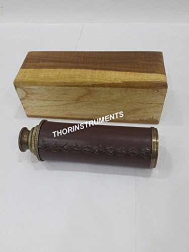Antique Style 14 Inch Telescope with Wooden Box Gift