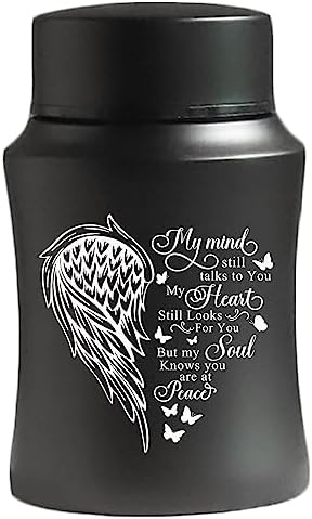 Mini Cremation Urn with Engraved Heart Shape