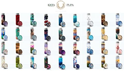 Silver Cross Scattering Tubes for Human Ashes TSA Approved Eco-Friendly Urns