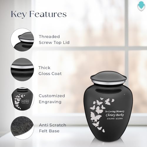 GetUrns Butterfly Cremation Urn for Human Ashes