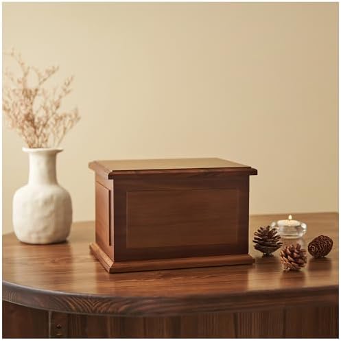 Aspen Studio Walnut Wooden Urn for Cremation Ashes