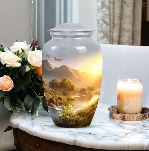 10 Inch Decorative Urn for Human Ashes Elegant Memorial Cremation Urn