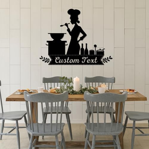 Custom Kitchen Metal Sign with Name