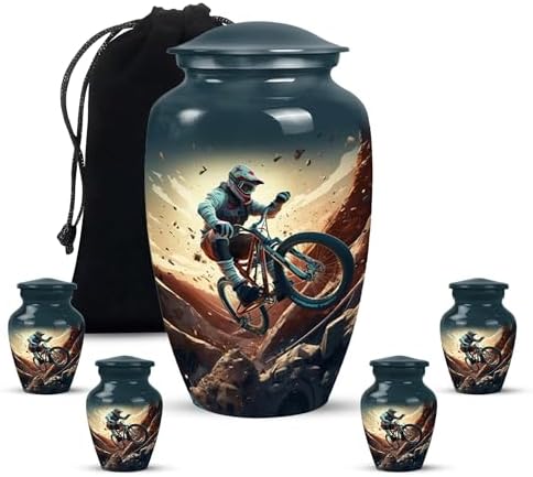 Elegant Rider Look Decorative Urn Set of 5