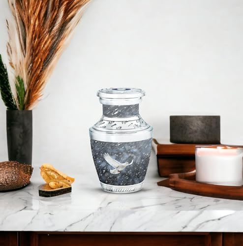 Dove in Heavy Rain 3 Inch Urn Set of 4 1