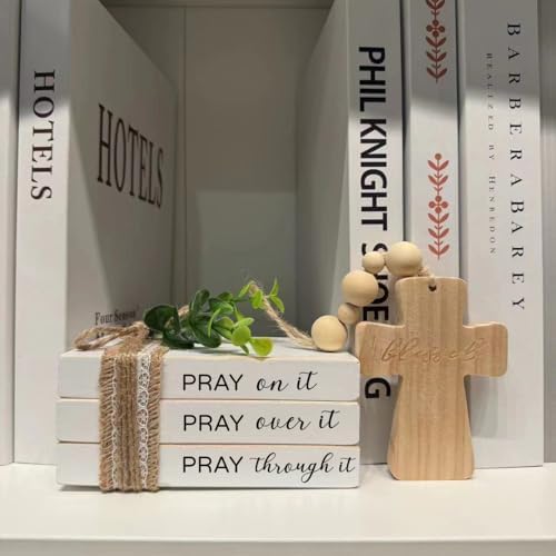 Farmhouse Mini Tiered Tray Decor with Cross