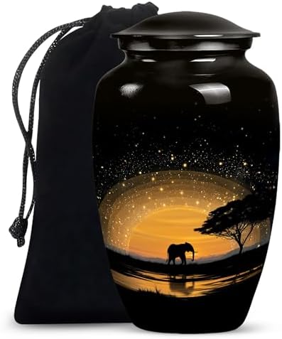 Atrikya Elephant Cremation Urn Set for Ashes