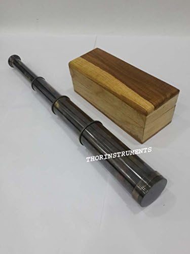 Handmade Two-Ton Finish Telescope with Wooden Box